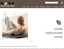 Tablet Screenshot of okanaganpilates.com